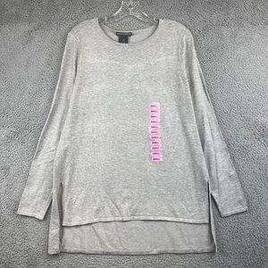 NEW Women's Gray CHELSEA & THEODORE Long Sleeve Sweater size S